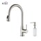 Kibi Napa Single Handle Pull Down Kitchen Sink Faucet with Soap Dispenser C-KKF2005BN-KSD100BN - alternate 1